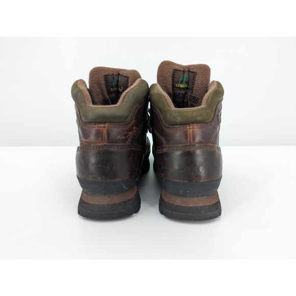 Brown Leather Timberland Men's Euro Hiker Boots Size 6 *Great Tread* Model 95310 - Picture 5 of 9